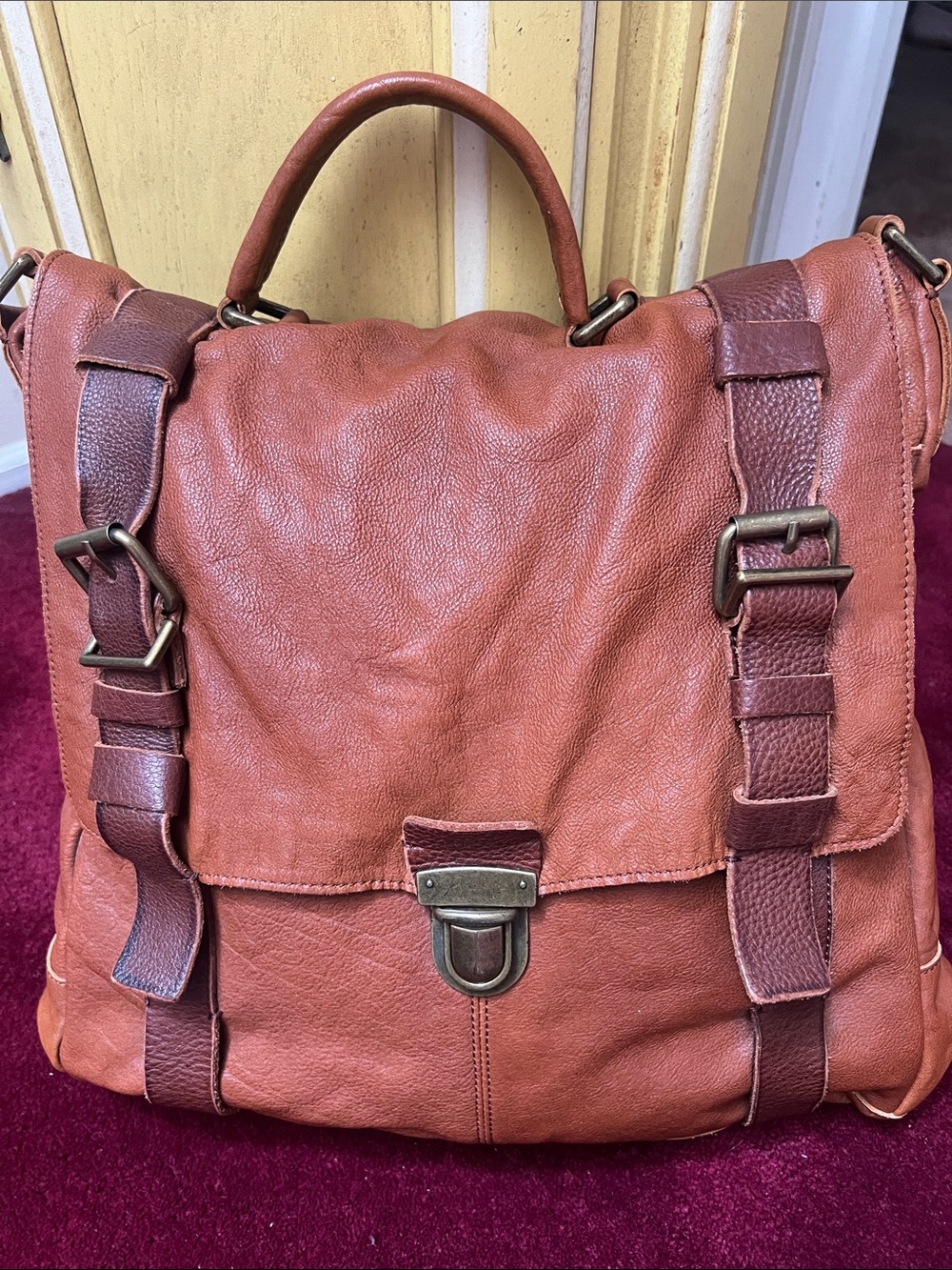 Banana Republic Heritage Leather Top Handle, Shoulder, Crossbody Bag